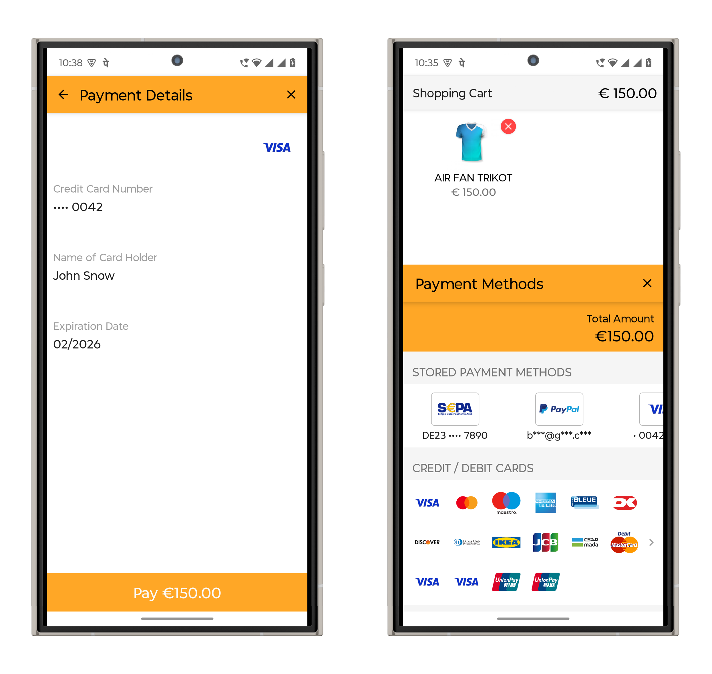 Android Show Total Amount