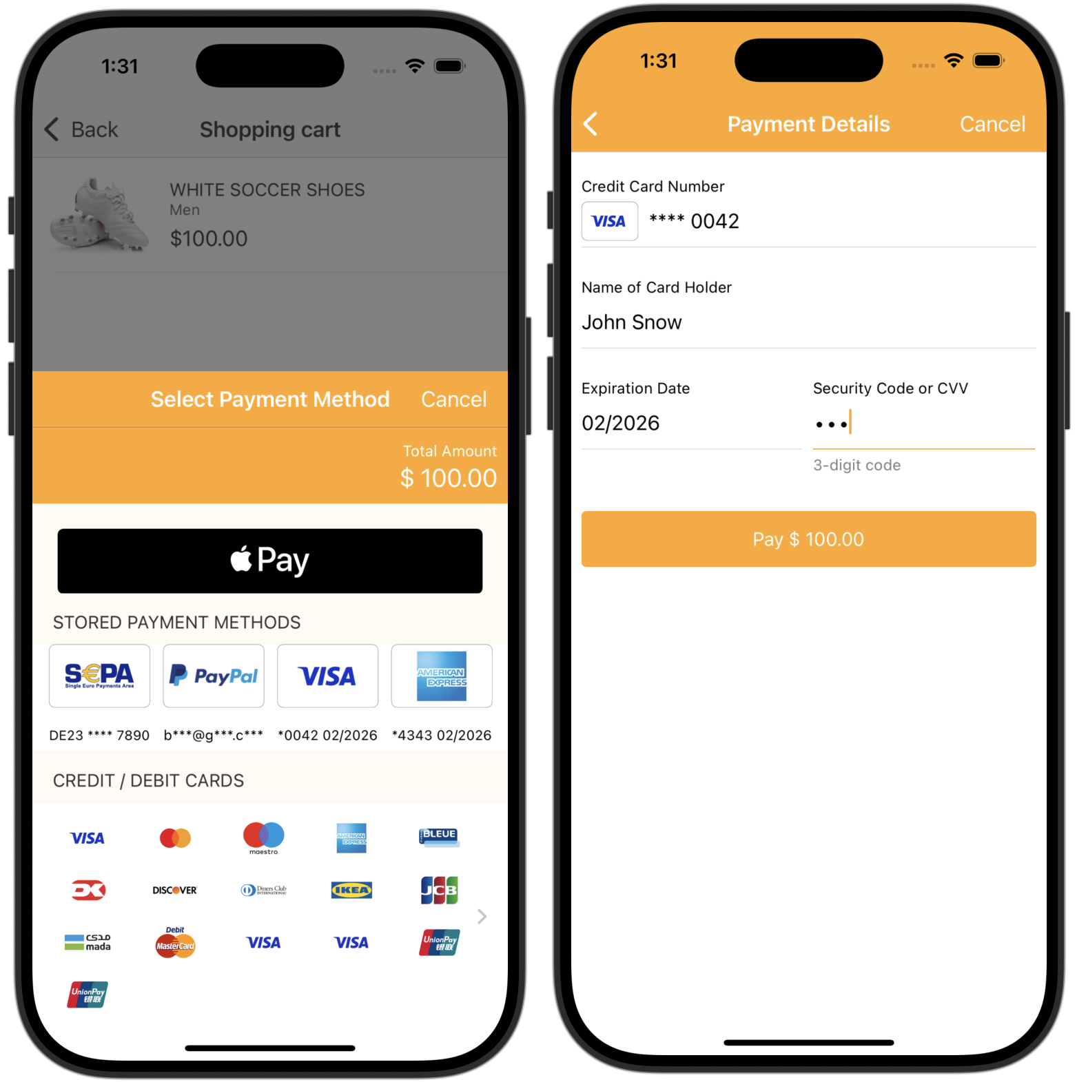 iOS Show Total Amount